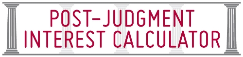 Comprehensive Post Judgment Interest Calculator